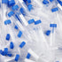 Konohan 400 Pack Conical Centrifuge Tubes, 15 ml Sterile Plastic Test Tubes with Blue Screw Caps