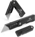 MOSSY OAK 2-Pack Folding Pocket Utility Knife Set, Quick Change Box Cutter with Frame Lock