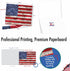 The Best Card Company - 10 Assorted 4th of July Cards (4 x 5.12 Inch) Patriotic Red, White, & Blue Set