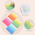 BAYTORY 200 Sheets Glitter Transparent Sticky Notes, 3 x 3 Clear Memo Pads, Translucent Self-Stick Note for Bible