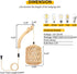 Frideko Rattan Wall Lamp with Plug in Cord Hand Woven Plug in Wall Sconces Paper Rope Wall Light Farmhouse Wall Sconce