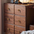 2 Pcs Bronze Walnut Round Drawer knob Zinc Alloy Base pulls Cabinet Handles