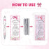 Sayglossy 50 Sets Pink Baby Shower Pens with Thank You Cards Baby Shower Favors for Guests Pink Bow Ballpoint Pens Bulk