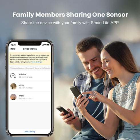 WiFi Door Sensor, Smart Window Contact Sensor, App Alerts, Compatible with Alexa Google Assistant