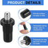 50pcs Black(1 0.46 0.31 Inch) uxcell Shutter Repair Pins, Spring Loaded Plantation Shutter Replacement Repair Pins