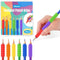 idooss Silicone Textured Pencil Grips, Sensory Fidget Toys for Autism Kids, Writing Aid