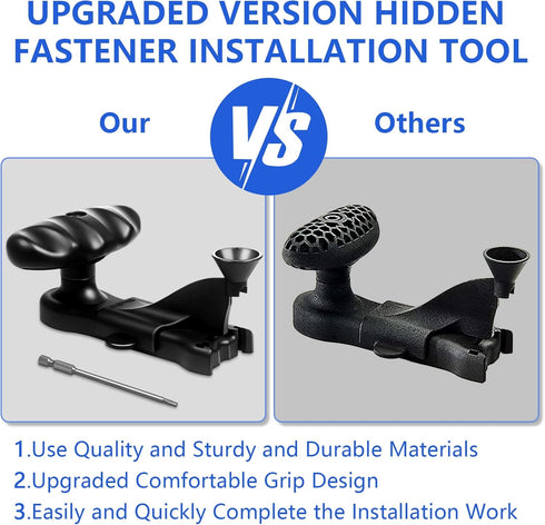 Hideaway Hidden Fastener Installation Tool, Compatible with Trex Hidden Fasteners, Installing Decking Boards Hidden