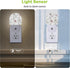 AOWULA Wildflowers Poppy Chamomile Night Light,Plug into Wall Nightlights with Dusk to Dawn Light Sensors,Nightlights