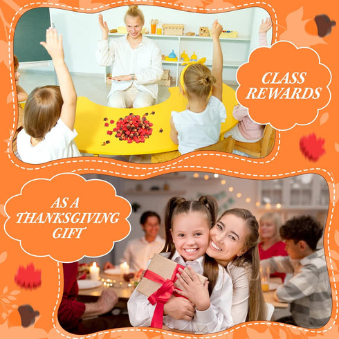 Thanksgiving Mini Erasers for Kids Bulk, Acorn Maple Leaf Cute Fun Erasers, Fall Classroom Stationery Party Favor (120