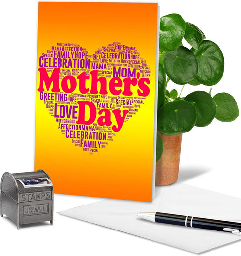The Best Card Company - Beautiful Mother's Day Card - Loving, Heartfelt Card for Moms, Stepmoms, Mother's Words