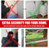 3-in-1 (1 Pack SECURITYMAN Door Security Bar, Security Door Stoppers & Door Barricade Heavy Duty Adjustable Iron
