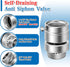 Self-Draining Vacuum Breaker, 1-1/16" Female Fine Thread, No Lead Brass Hose Bib Vacuum Breaker