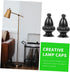 2pcs DOITOOL Simple Knob Lamp Finials for Easy Installation Table and Floor Lamps Modern Decor for Home Lighting