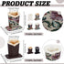 6pcs PH PandaHall Eyeglasses Holder Stand, Wool Plush Lined Glasses Stand Case Desktop Reading Glasses Stands