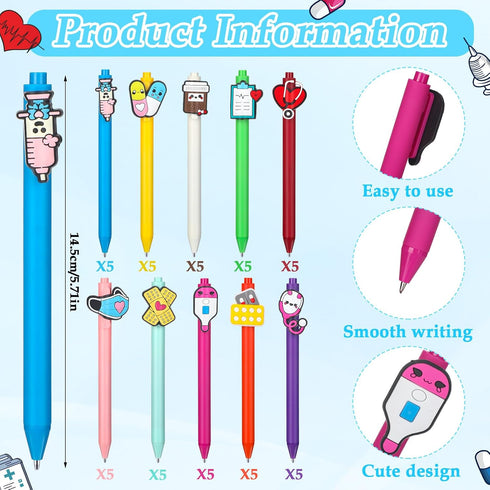 50 Sets 2026 Gersoniel Medical Assistants Recognition Day Gifts Bulk Ma Week Appreciation Cute Medical Themed Cartoon