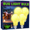 Yellow LED Bug Light Bulbs, A19 Outdoor Yellow Bug Light, 9W Equivalent 60W, E26 Base, Non-Dimmable, 4 Pack