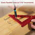 Small Carpenter Square Woodworking Tool, Fixed Angle Pin and 0.9mm Mechanical Pencil for Precision