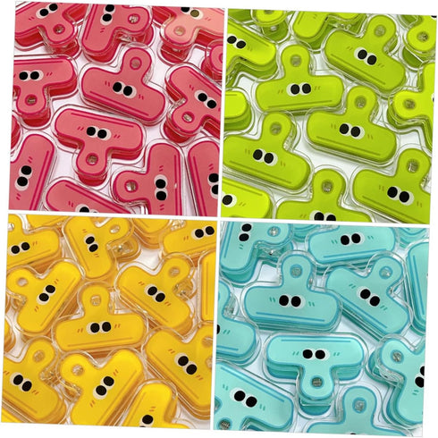 BESTOYARD 8pcs Small Eye Clip Cute Binder Folder Binder Decorative Binder Food Sealing Clips Binder Clips Cute Chip Clips Food Bag Clips Creative Binder Clips Paper File Clips Girl Heart by BESTOYARD