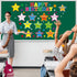 Happy Birthday Bulletin Board Set, Glitter Star Decorations with Confetti Cutouts for Classroom Birthday Calendar