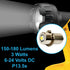 HQRP 2-Pack 3W 6-24V P13.5s Upgrade Bulbs - Compatible with DeWalt Power Tool Flashlights, 6V to 24V