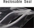 Long Jewelry Bags, 2 x 6" 100pcs Poly Zip Seal Storage Bags for Clear Necklace Bags with Hang Hole