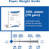 PrintWorks Professional Paper, 8.5 x 11, 20 lb, 500 Sheets, White with 2 Horizontal Perfs