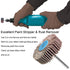 30 PCS 80 Grit Abrasive Flap Wheel Sander, 1/8" Shank Diameter Cone Shape for Grinding and Polishing