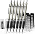Four Candies Metal Mechanical Pencil Set - 6PCS 0.7mm Art Pencils & 360PCS HB Lead Refills & 3PCS Erasers