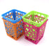 Desktop Office Storage Organizer, Hollow Pen Pencil Holder Basket, Set of 4