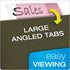 Pendaflex Hanging Folder Tabs - 2" Clear Pink - 25 Tabs and Inserts per Pack