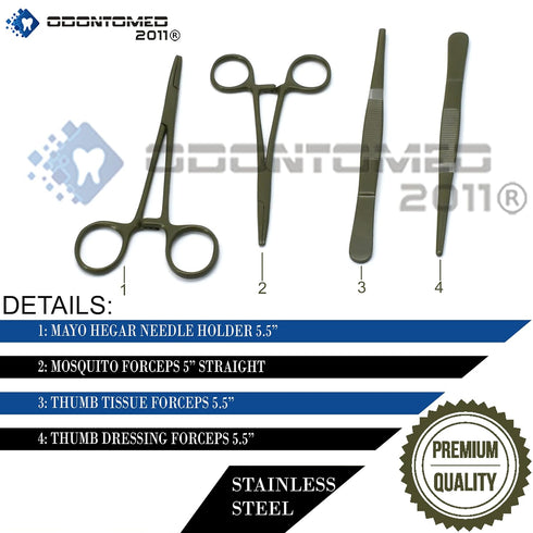 OdontoMed2011 Dissection Kit, 24 Pcs Advanced Lab Kit for Anatomy & Biology Students
