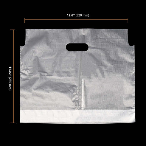 500 Pack 13 11 Inch 2 Packaging SEUNMUK Drinking Bag, Cup Plastic Drink Bags Portable Clear Drink Carrier with Handle