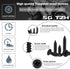 #6 x 1" Wood Screw 100PCS - Black Phosphate Coated Stainless Flat Truss Head Fast Self Tapping Drywall Screws by SG TZH