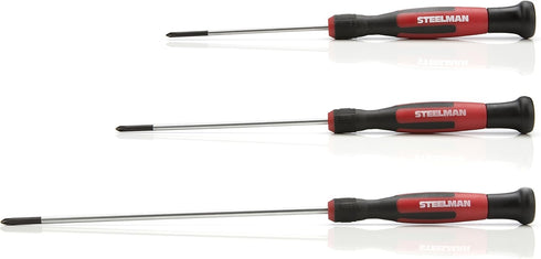 STEELMAN 6-Piece Precision Steel Shaft Long Electronics Screwdriver Set - Variety of Sizes