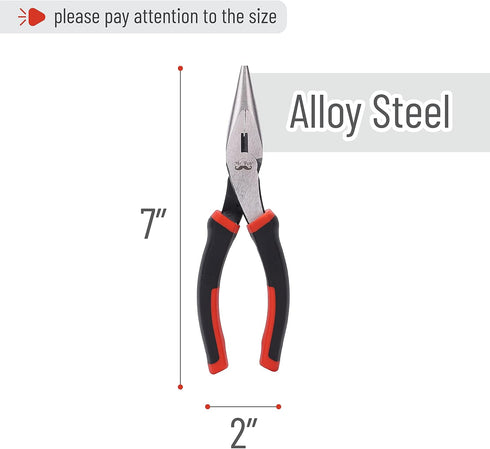 Mr. Pen- Needle Nose Pliers, 6 Inch, Long Nose Pliers, Needle Nose Pliers Tool, Pliers Needle Nose, Long Nose Pliers with Cutter, Wire Wrapping, Crafts, Jewelry Making Supplies by Mr. Pen