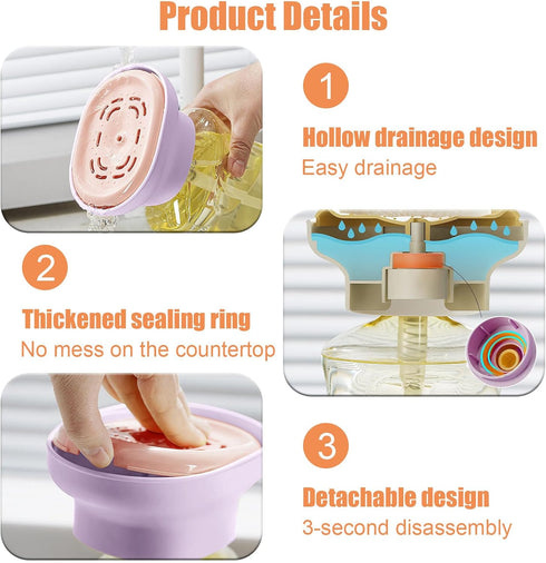 Dayinkes 99%+ Countertop/Laundry Detergent Presser, Laundry Detergent Dispenser One-Handed Press with Measured