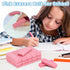 PRALB 144 Pack Pink Erasers, Bulk Classroom Erasers for Art, School, and Office Use
