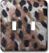 3dRose lsp_7964_2 Leopard Spots Double Toggle Switch, Multicolor Design