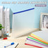 Yexiya 14 Pack Clear Plastic Zip Envelopes A4, Zipper Document Folder, Expanding Envelope Pouch for School Office
