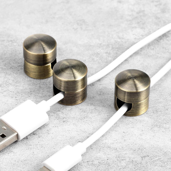WJIAAA Cable Anchors Desk, 3 Sets Adhesive Phone Charger Holders for Cords Adjustable