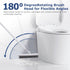 IVYROLL Grout Brush with Long Handle, Floor Cleaning Scrubber with Stiff Bristles for Tile Line, Shower, Crevice