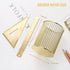 Gold Desk Pen Holder, Metal Makeup Brushes Cup for Preppy Room Decor, Aesthetic Gift Accessories Organizer