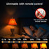 E12 Bulbs 1600K Bulbs, 5W (4 Packs) Amber Sleep Light with Remote Control, Candelabra Blue Light Blocking Light