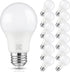 A19 LED Light Bulb, 12-Pack, 60 Watt Equivalent, 5000K Daylight White, 850 Lumen, E26 Base, Non-Dimmable, 9W Bright