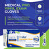 100 200 Count CARE PLUS Pro Vinyl Medical Examination Gloves, Size S, M, L, XL - | Latex & Powder Free, Rubber, Non