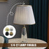 Biaungdo 8 Pack 1/4-27 Inch, 4 Metal Lamp Finial Cap Knob, Lamp Shade Screw Cap Top Lamps Decoration for Lamps Shade