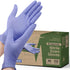 Biodegradable Disposable Medical Gloves, X Small 150 Count Violet Blue Nitrile Gloves, Latex Free