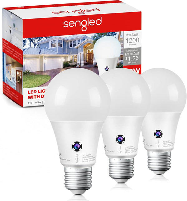 Sengled Dusk to Dawn LED Outdoor Light Bulb, 75 Watt Equivalent, 1200 Lumens,