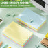 Seajan 48 Pcs Lined Sticky Notes, 4 x 6 Self Stick Note Pads, 50 Sheets/Pad, Bright Colors