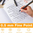 Outus 200 Pcs Black Gel Ink Pens, Ultra Fine Point Rollerball Pens for Office, School, Writing, Sketching